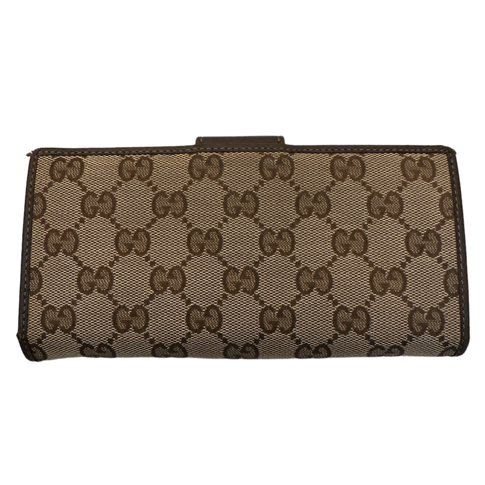 Gucci Brown Monogram Long Wallet Authentic - Picture 8 of 15